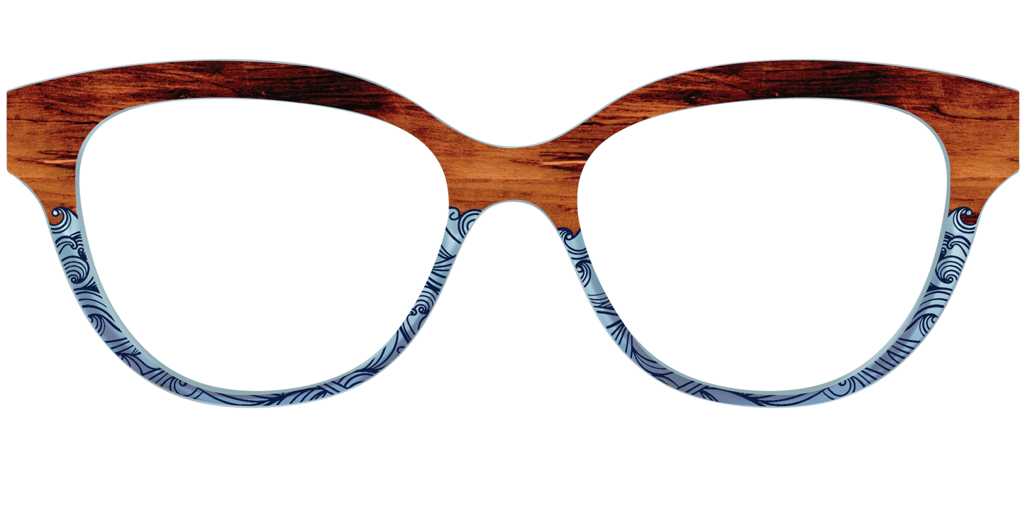 The Blue Wood Waves Crystal