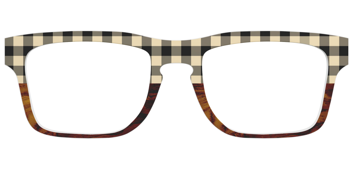 The Ivory Plaid Wood Split