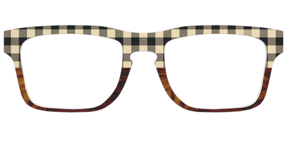 The Ivory Plaid Wood Split
