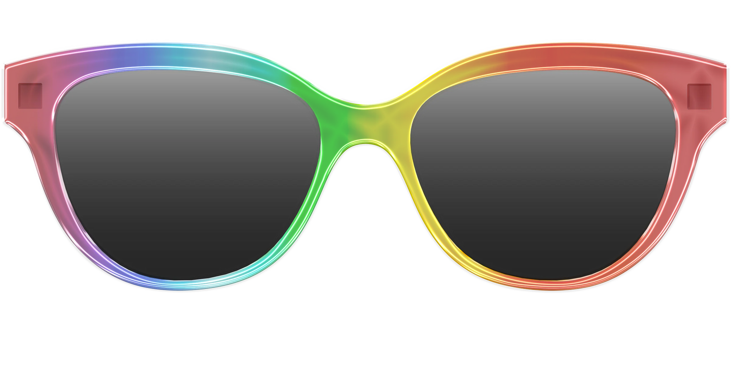 The Polarized Rainbow Gradient Sun Top