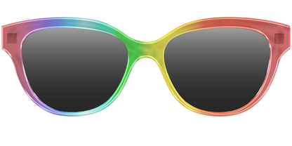 The Polarized Rainbow Gradient Sun Top