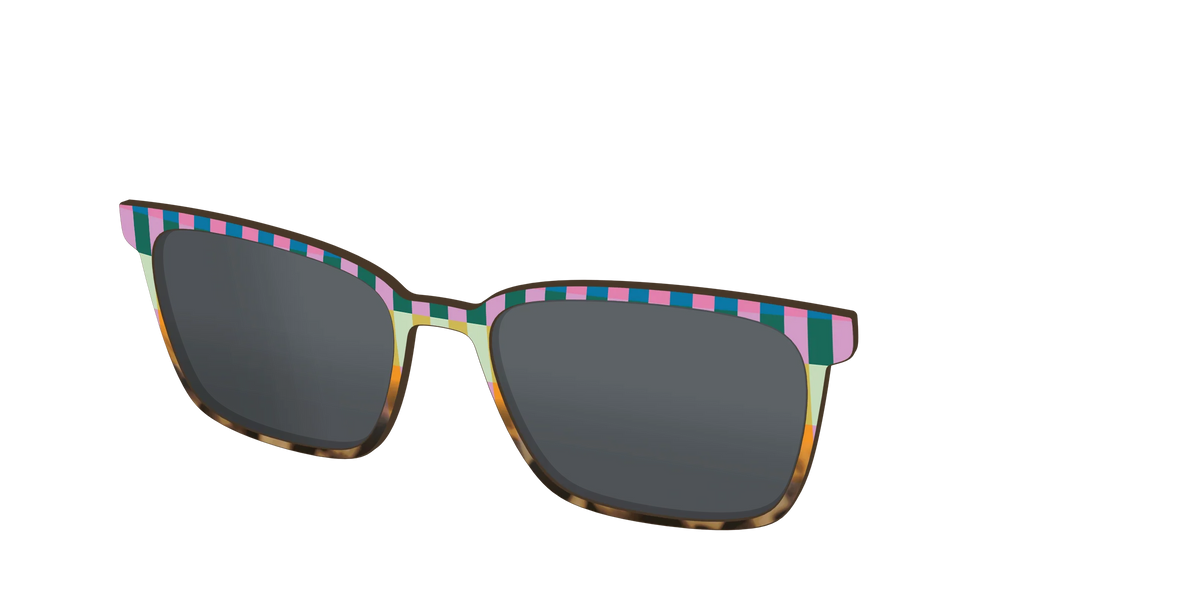 The Polarized Summer Stripes Tortoise Sun Top