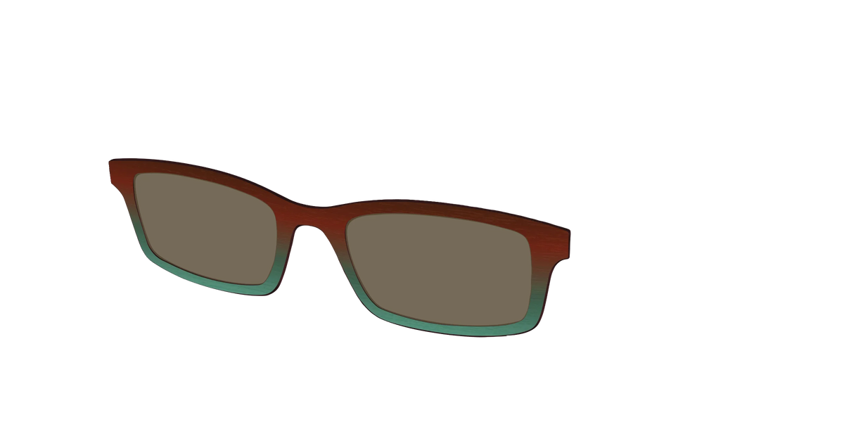 The Polarized Mahogany to Juniper Woodgrain Sun Top