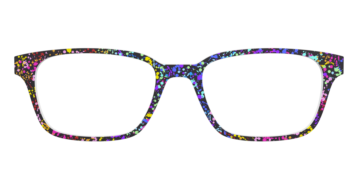 The Rainbow Splatter Black
