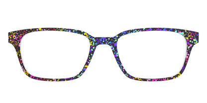 The Rainbow Splatter Black