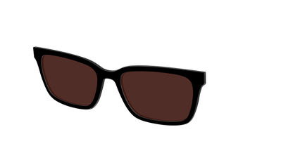 The Black with Brown Golf Lens