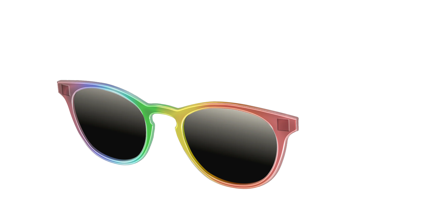 The Polarized Rainbow Gradient Sun Top