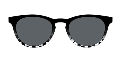 The Polarized Checkerboard Fade Sun Top