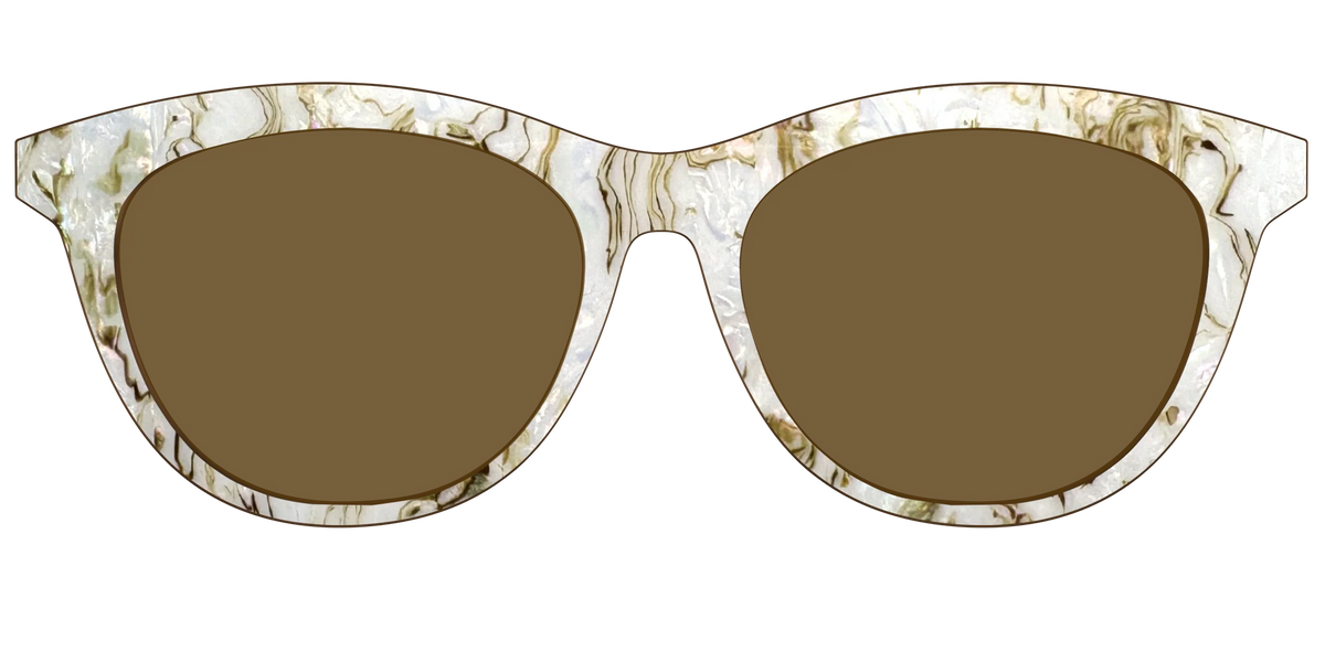 The Polarized Ivory Sand Pearl Shell Sun Top