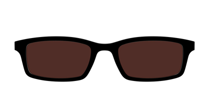 The Black with Brown Golf Lens