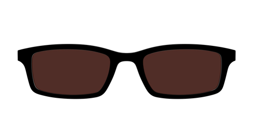 The Black with Brown Golf Lens
