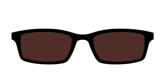 The Black with Brown Golf Lens
