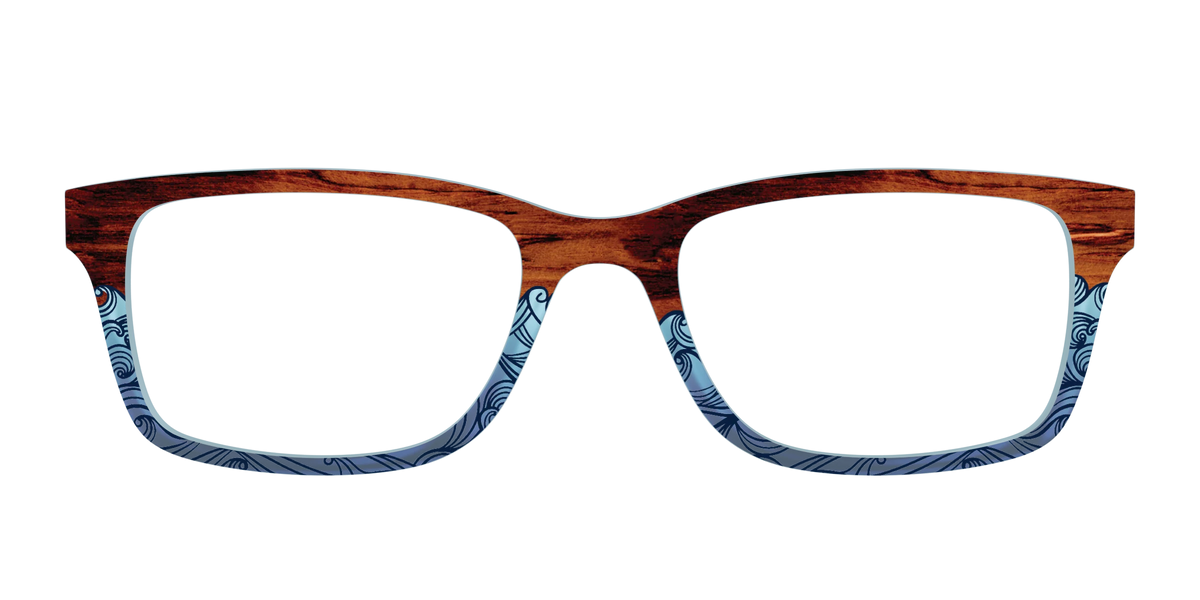 The Blue Wood Waves Crystal