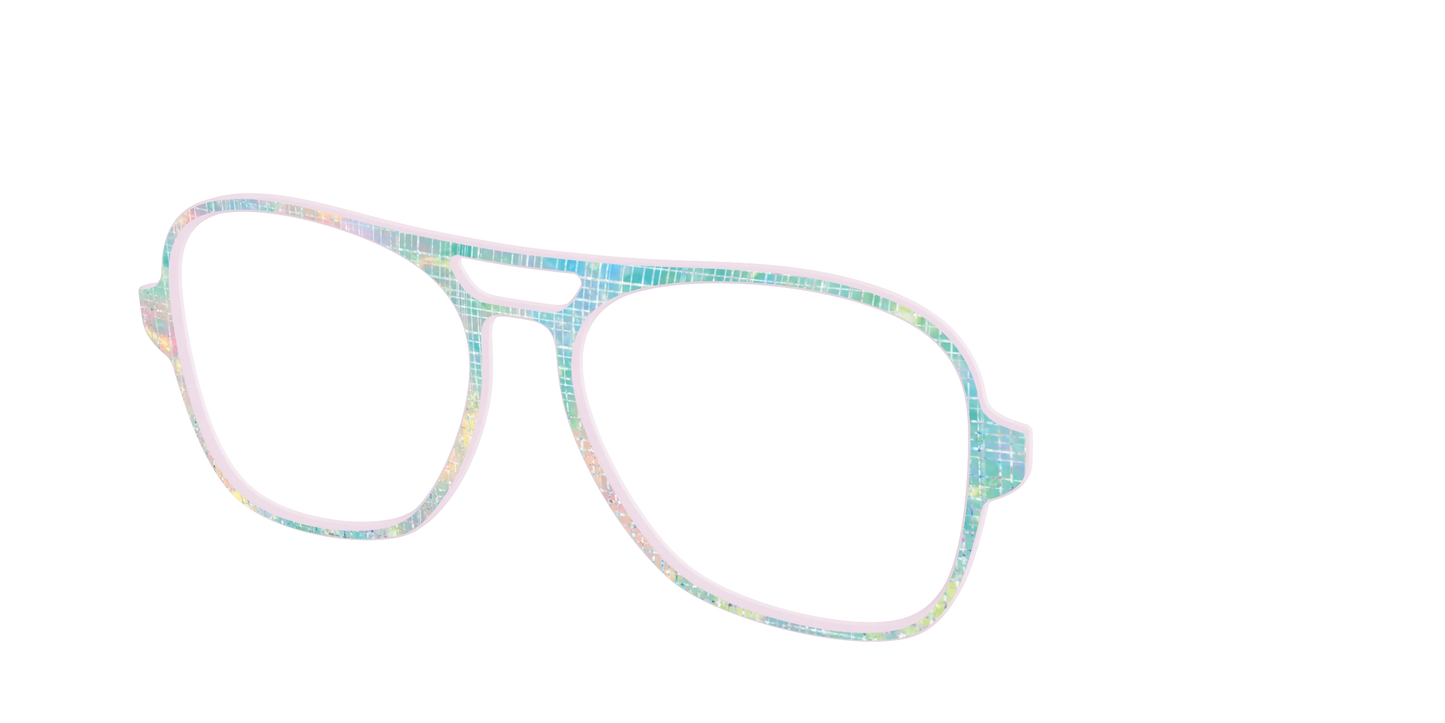 The Pastel Gradient with Holographic Hatching