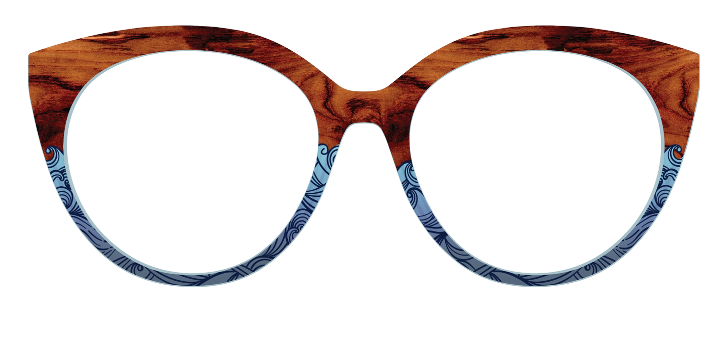 The Blue Wood Waves Crystal