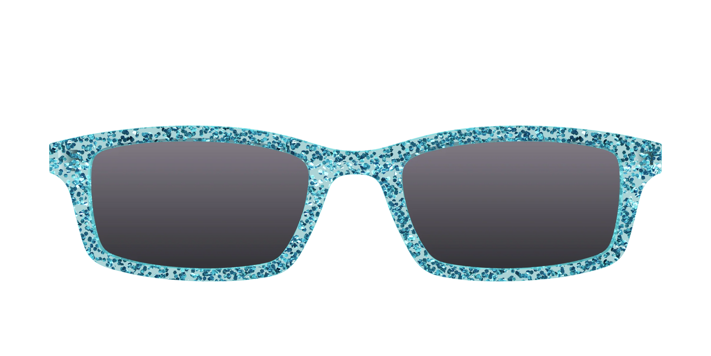 The Polarized Aquamarine Sparkle Sun Top