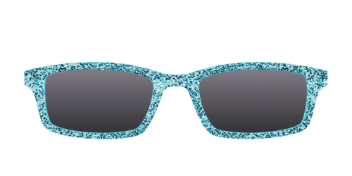 The Polarized Aquamarine Sparkle Sun Top