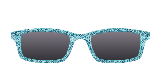 The Polarized Aquamarine Sparkle Sun Top