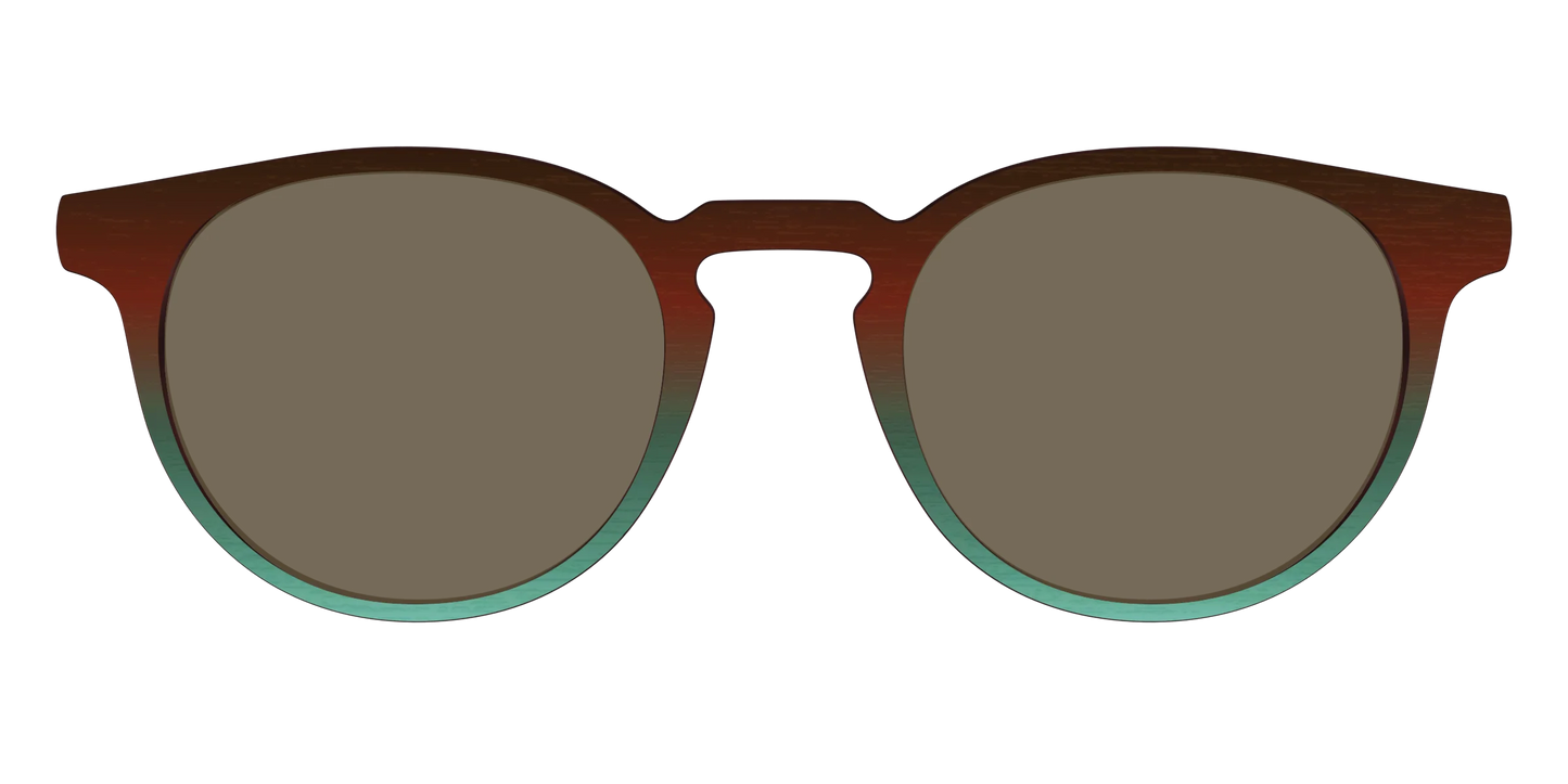 The Polarized Mahogany to Juniper Woodgrain Sun Top