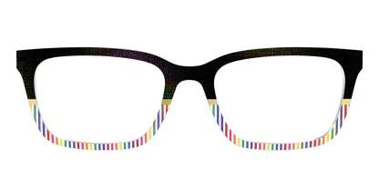 The Chic Pride Stripes Crystal with Gold Foil