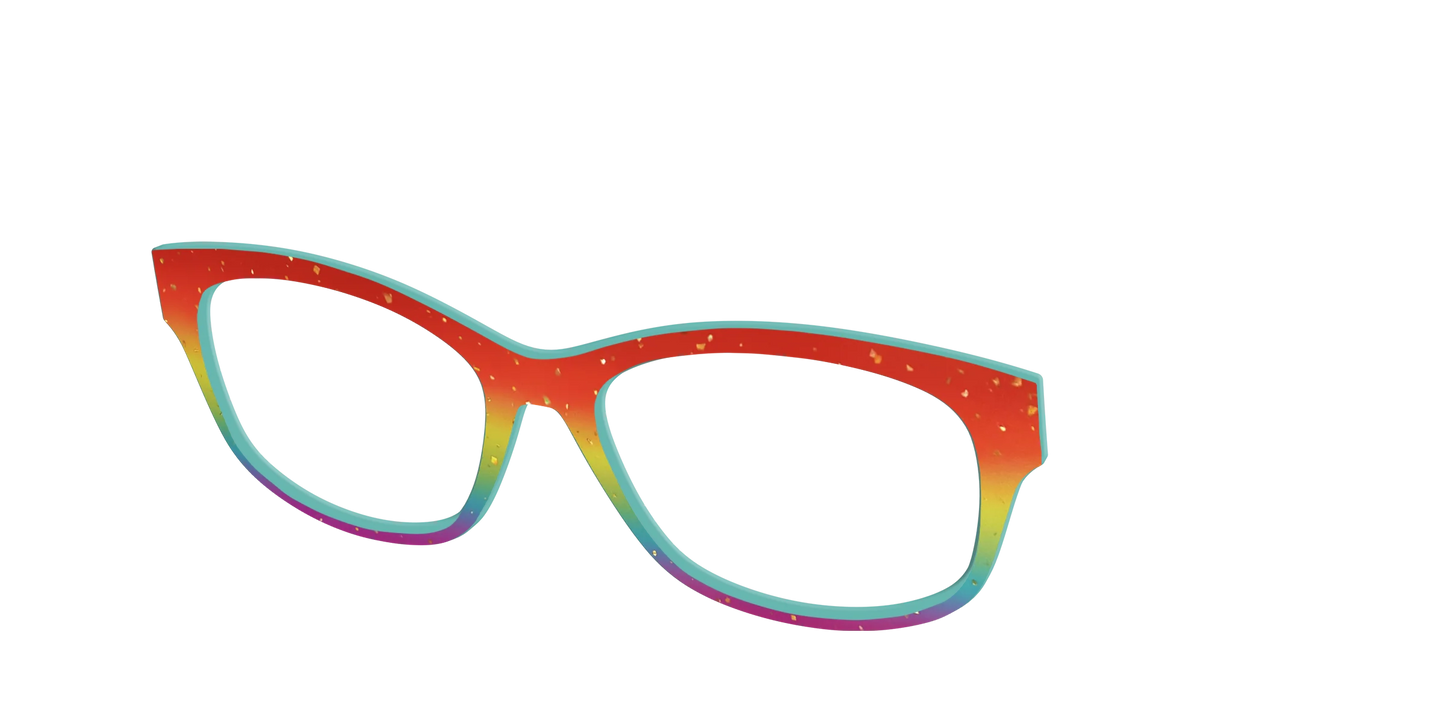 The Spectrum Gradient with Gold Flakes