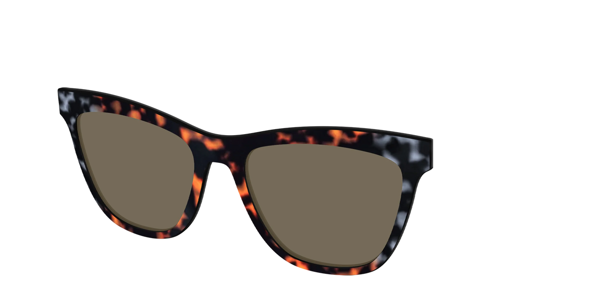 The Polarized Gray & Amber Tortoise Sun Top