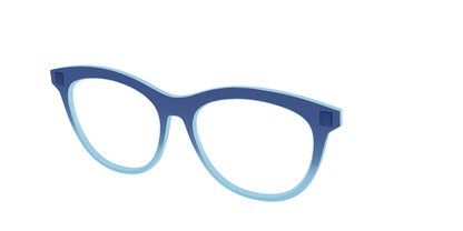 The Indigo to Sky Blue Gradient Crystal
