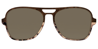 The Polarized Dark Oak Tortoise Split Sun Top