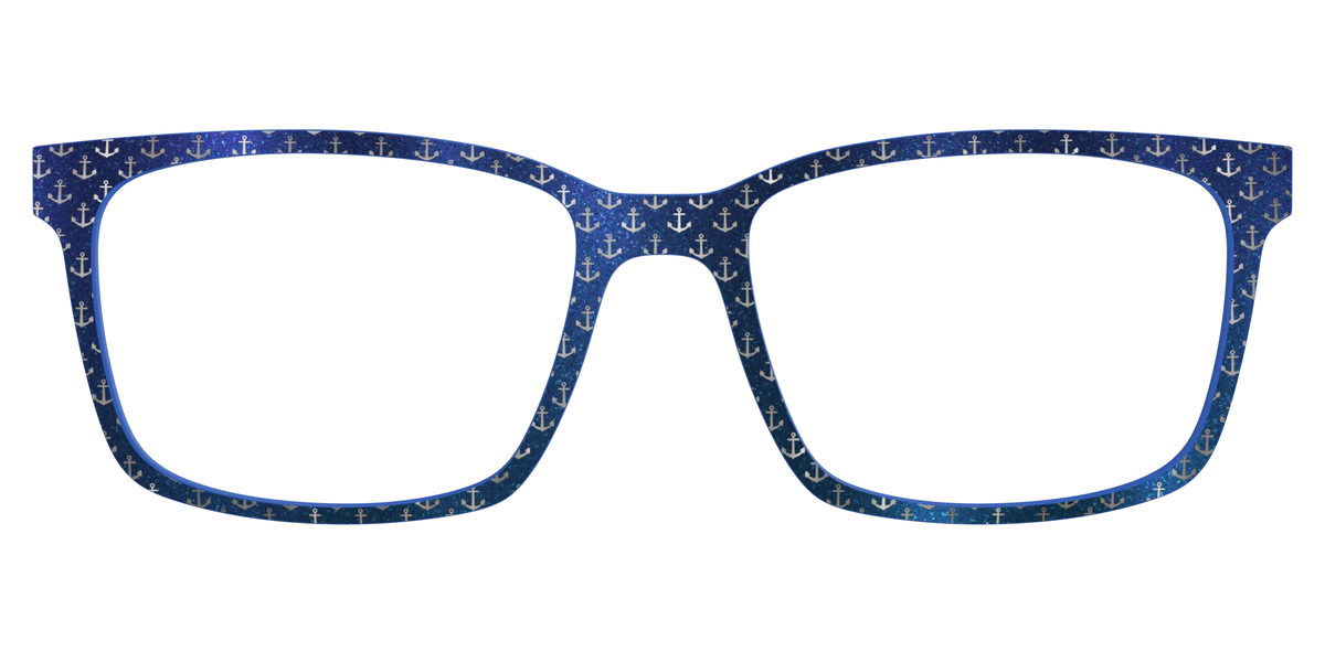The Blue Shimmer with Silver Foil Anchors