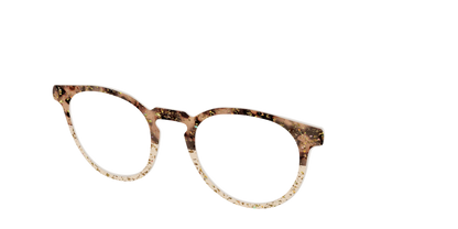 The Khaki Tortoise Crystal Split with Gold Flakes