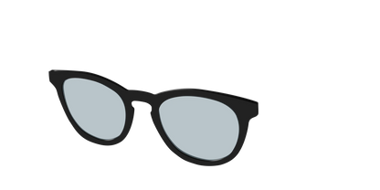 The Black With Slate Blue Lens