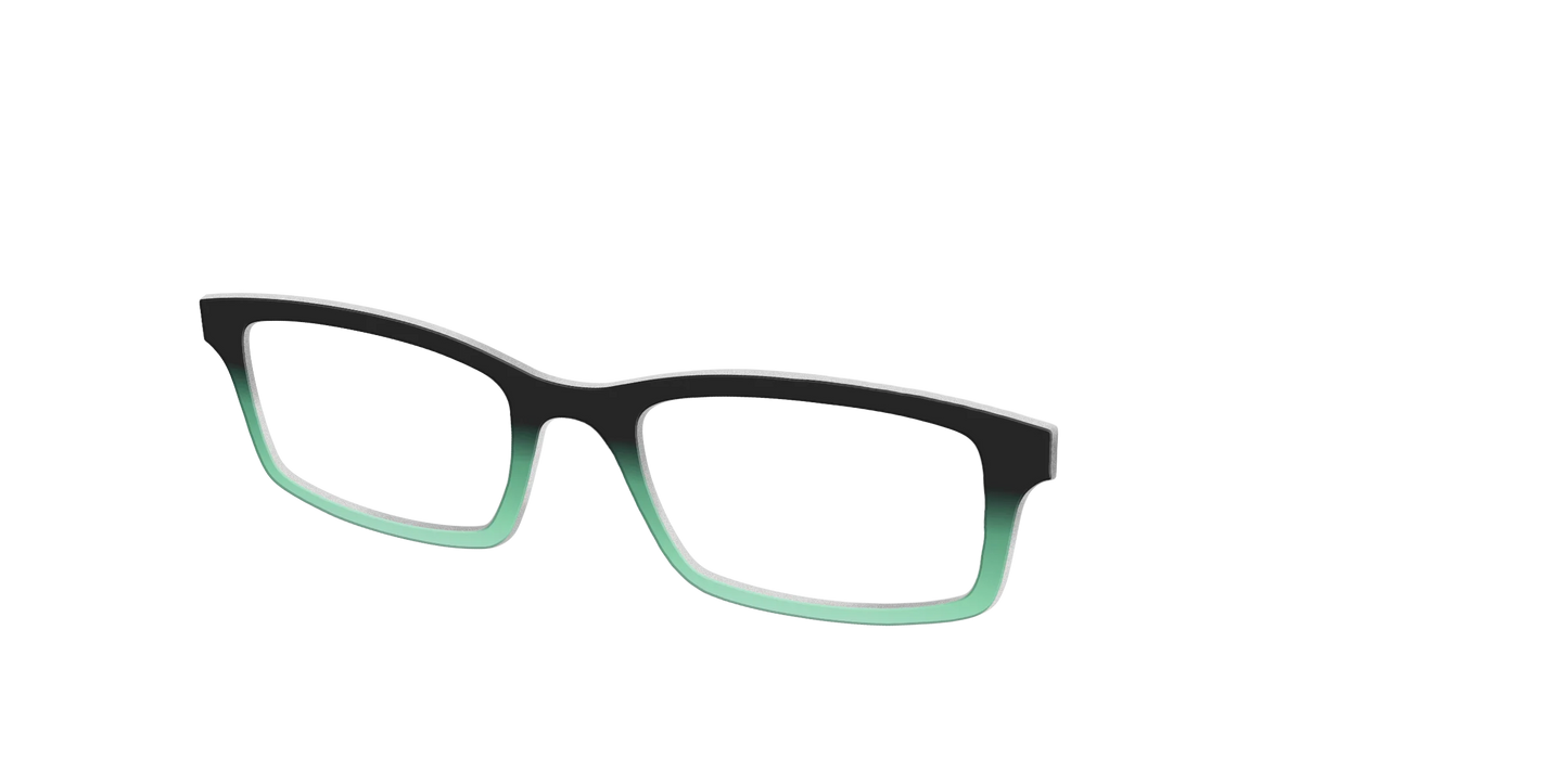 The Black to Spearmint Gradient
