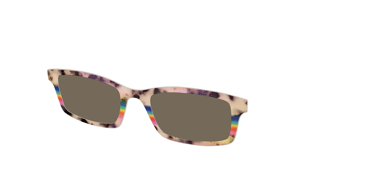 The Polarized Prism Split Tortoise Sun Top