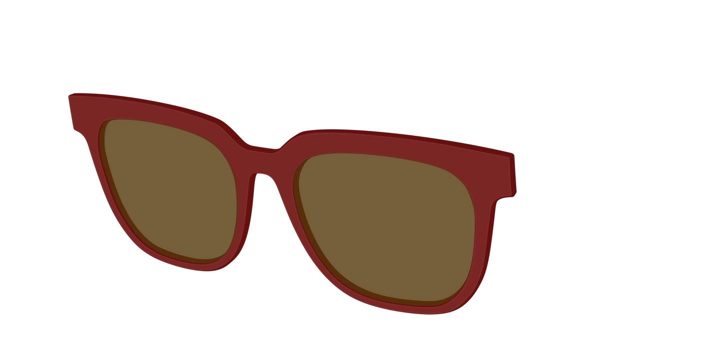 The Polarized Burgundy Sun Top