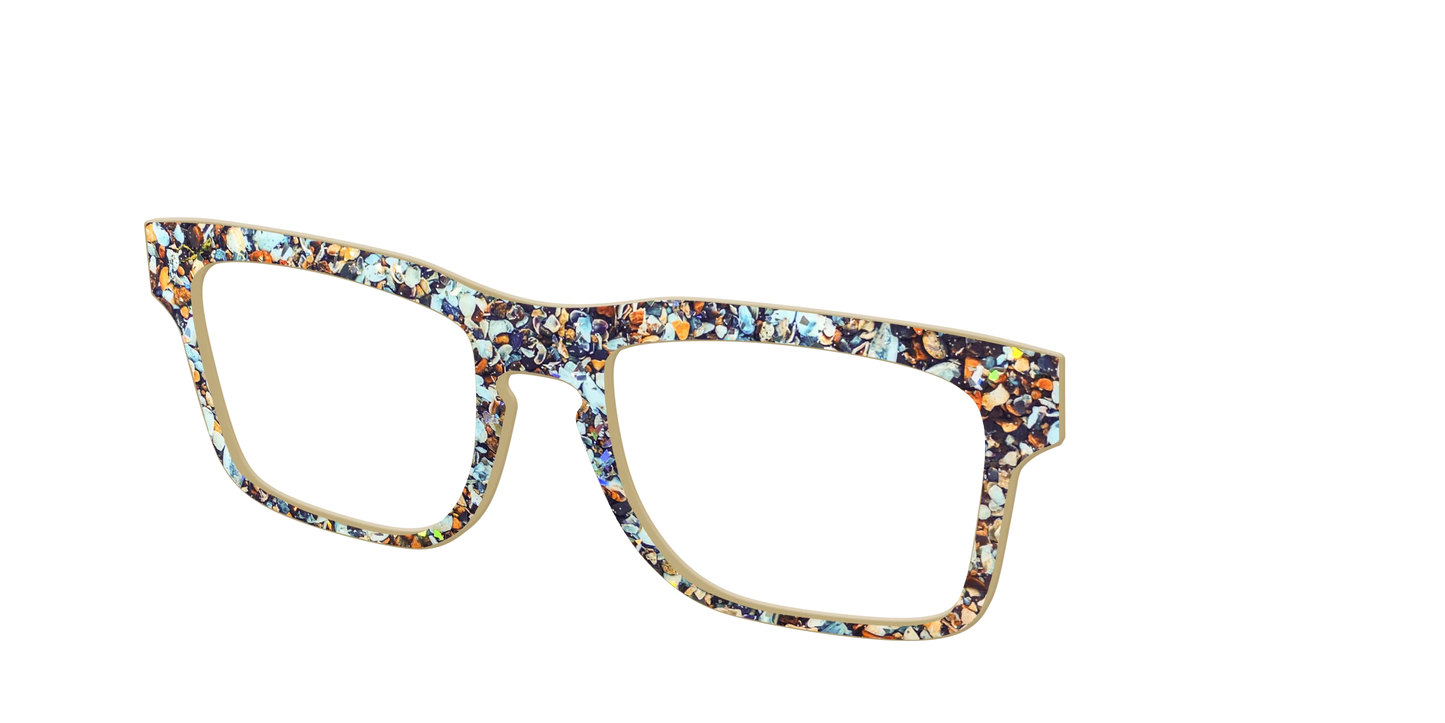 The Seashell Tortoise with Holographic Glitter