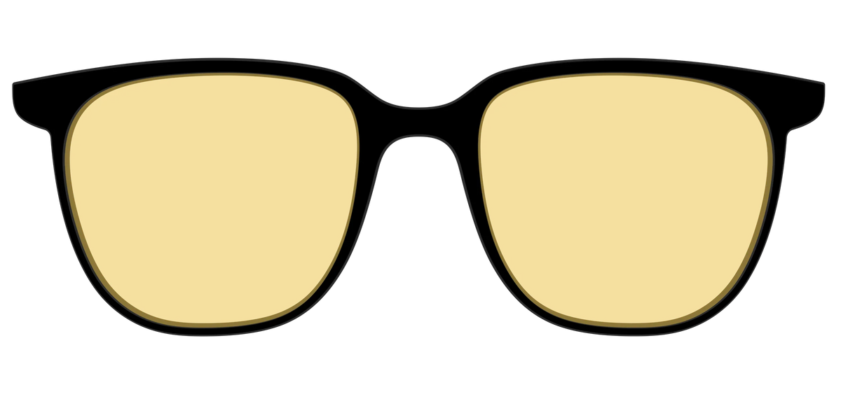 The Black With Citrine Yellow Lens