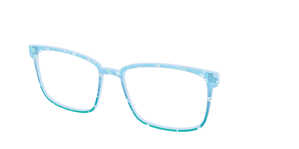 The Sky Blue Crystal with Daisy Glitter