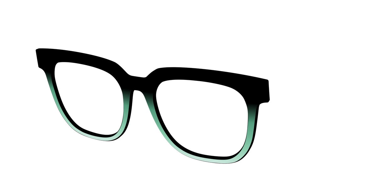 The Black to Spearmint Gradient