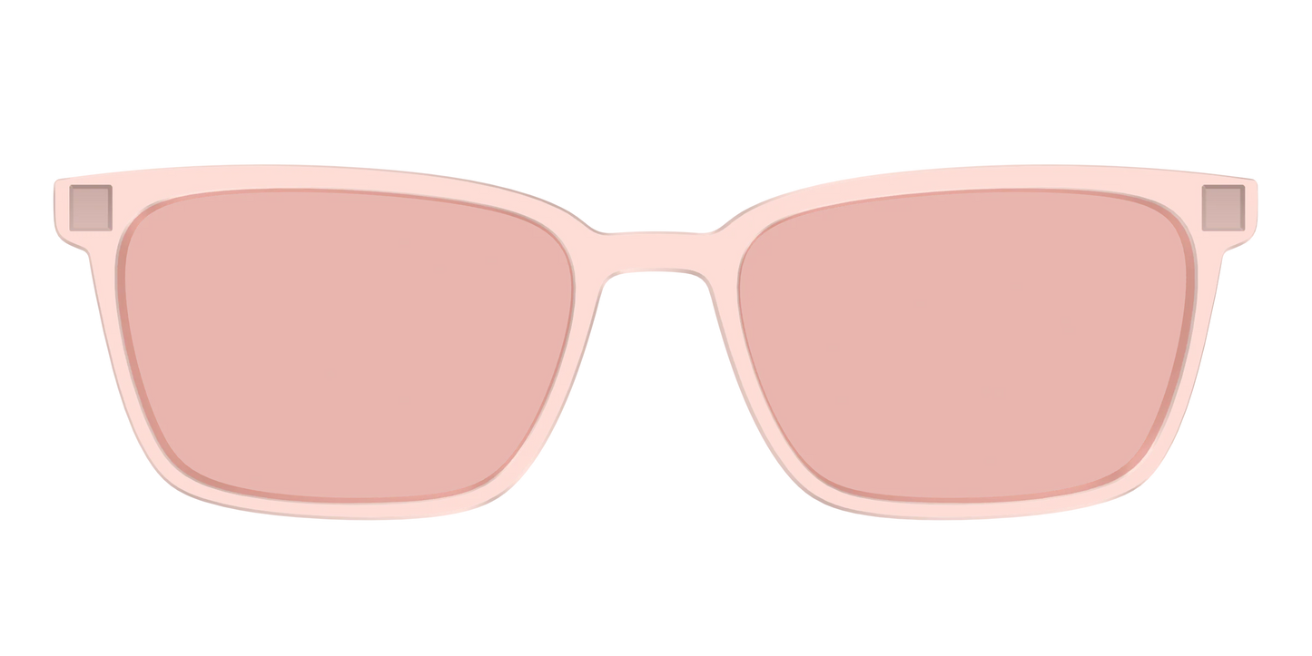 The Pink Crystal With Coral Pink Lens
