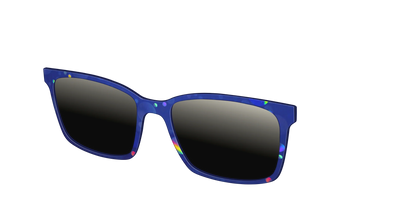The Polarized Navy Holographic Bubbles Sun Top