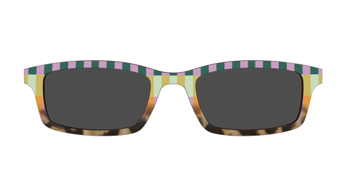 The Polarized Summer Stripes Tortoise Sun Top