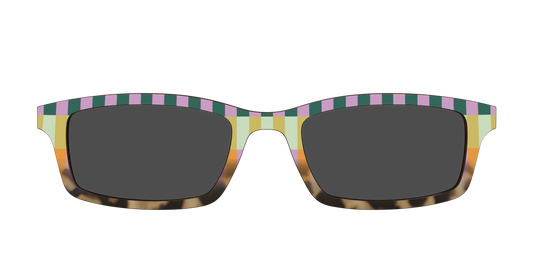 The Polarized Summer Stripes Tortoise Sun Top