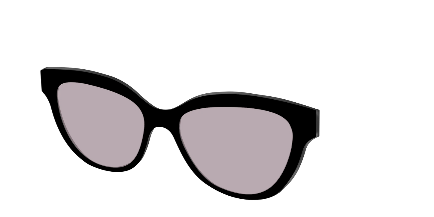 The Black with Gray Gaming Lens