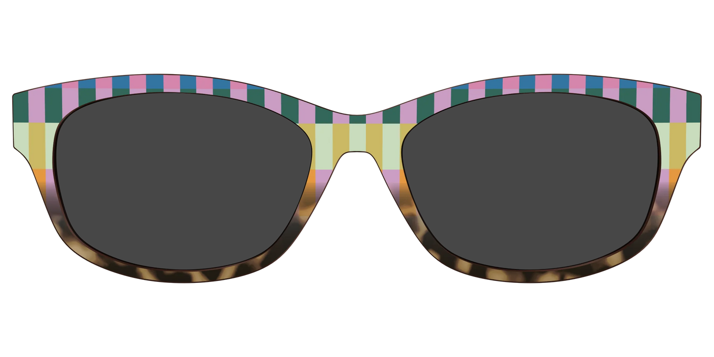 The Polarized Summer Stripes Tortoise Sun Top
