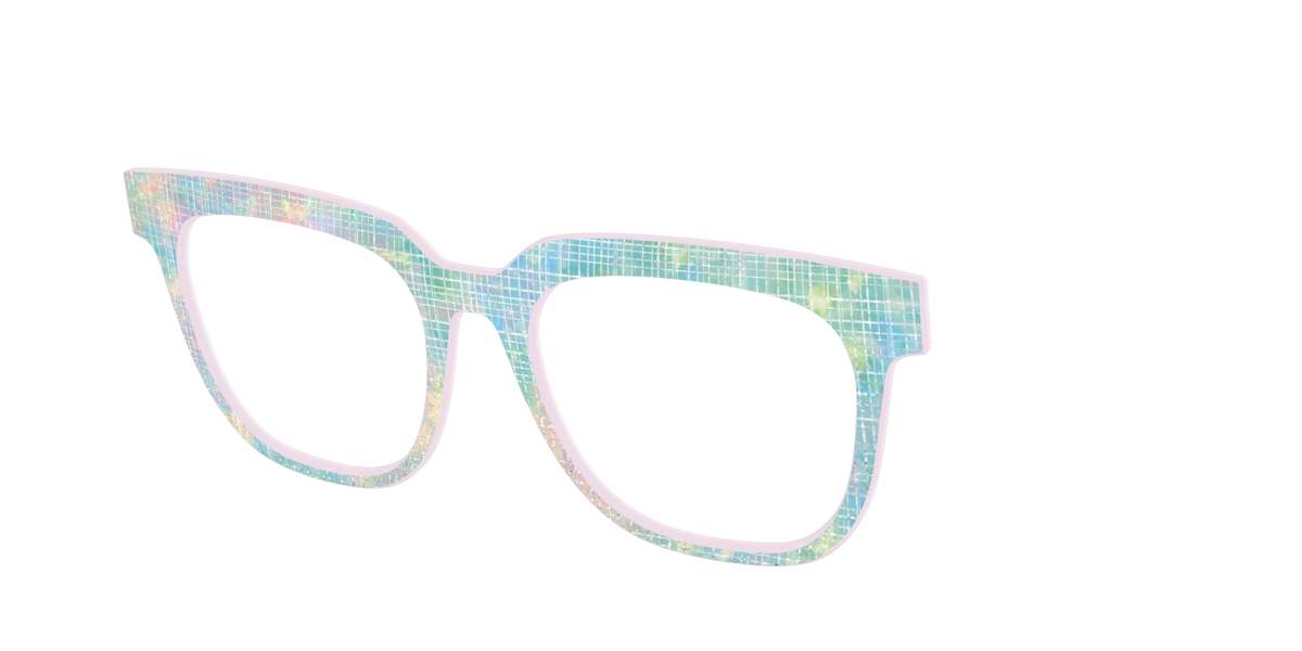 The Pastel Gradient with Holographic Hatching