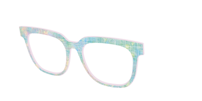 The Pastel Gradient with Holographic Hatching