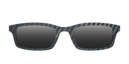 The Polarized Obsidian Stripe Sun Top