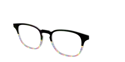 The Chic Pride Stripes Crystal with Gold Foil