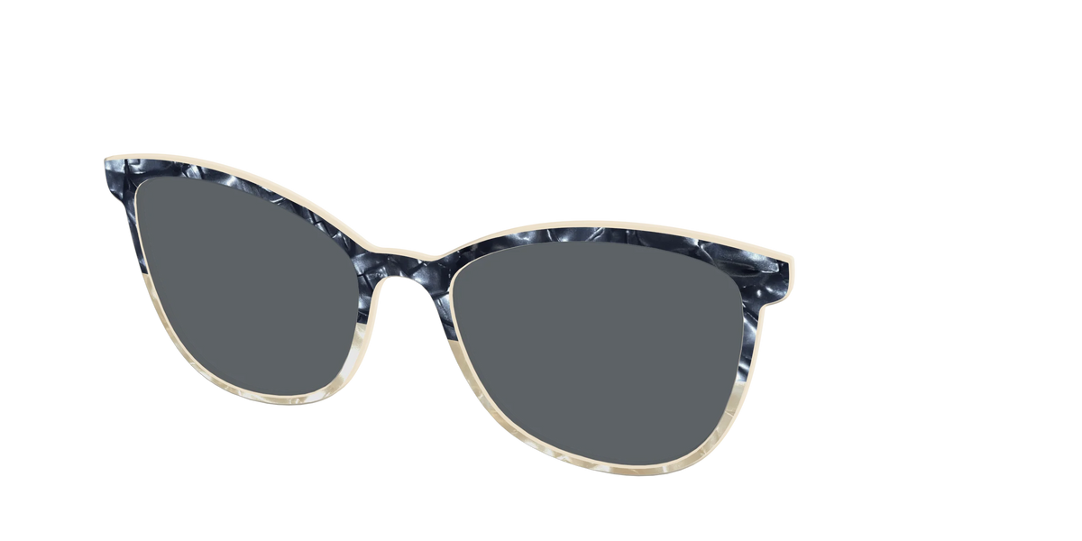 The Polarized Navy to Taupe Pearl Split Sun Top