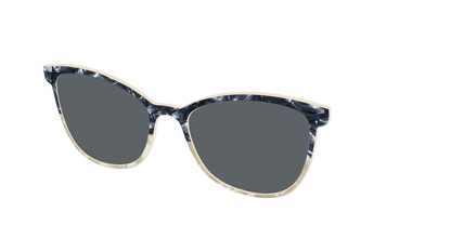 The Polarized Navy to Taupe Pearl Split Sun Top
